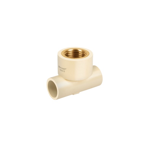 [T48915] Tee reducida hembra de CPVC 3/4' x 3/4' x 1/2' inserto latón - Pag 700