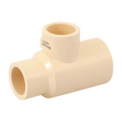 [T45073] Tee reducida lateral de CPVC 3/4' x 1/2' x 1/2' , Foset - Pag 698