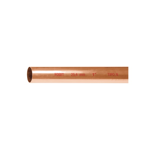 [T48153] Tubo de 1' de cobre tipo 'N' , de 3 m, Foset - Pag 710
