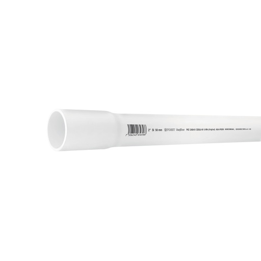[T45522] Tubo de 2' de PVC hidráulico cédula 40, de 3 m, Foset - Pag 696
