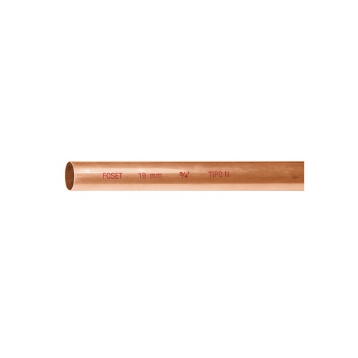 [T48152] Tubo de 3/4' de cobre tipo 'N' , de 3 m, Foset - Pag 710