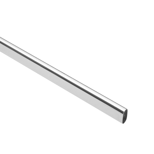 [T45899] Tubo ovalado para clóset, 1.2 m, acero cromado, Hermex - Pag 792