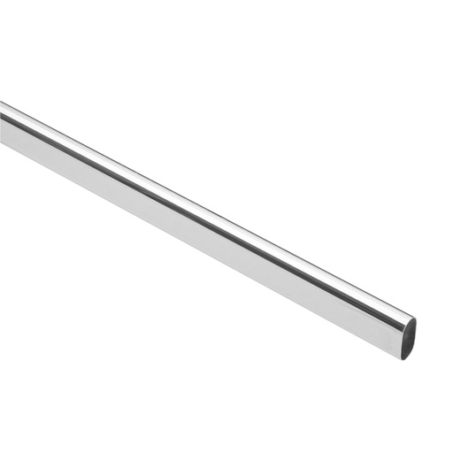 [T45897] Tubo ovalado para clóset, 2.4 m, acero cromado, Hermex - Pag 792
