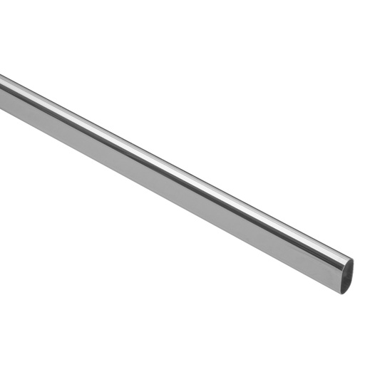 [T45900] Tubo ovalado para clóset, 3 m, aluminio, Hermex - Pag 792