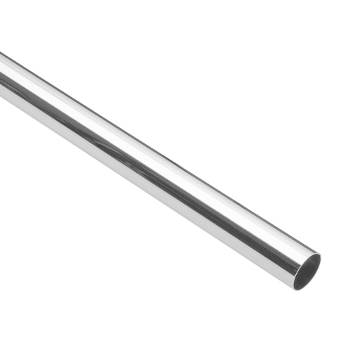 [T45892] Tubo redondo para clóset, 2.4 m, acero cromado, Hermex - Pag 792