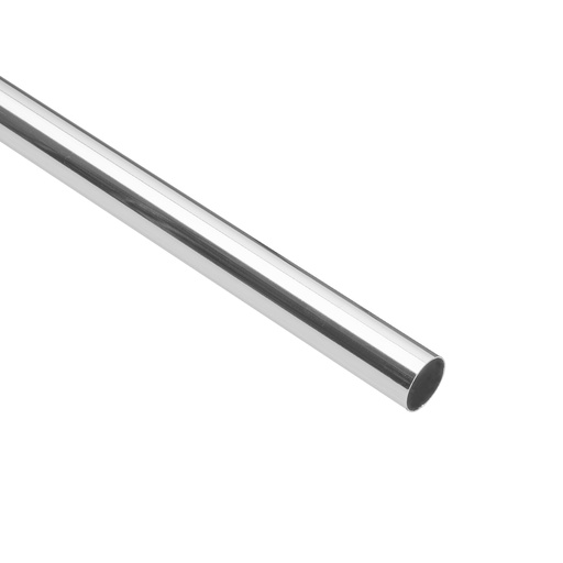 [T45894] Tubo redondo para clóset,1.5 m, acero cromado, Hermex - Pag 792