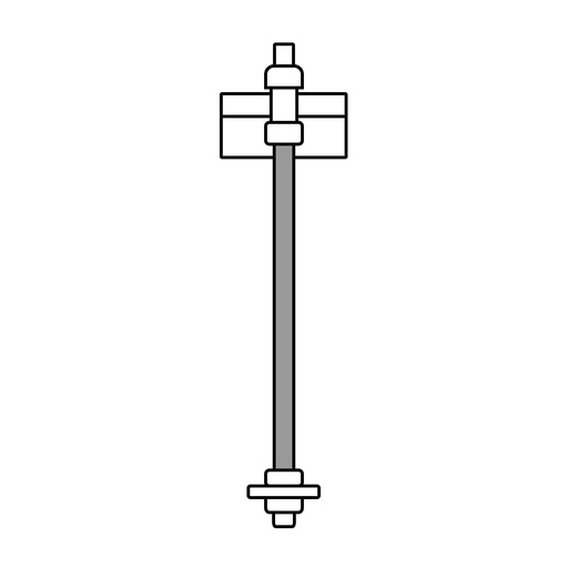 [T42413] Varilla roscada de 1 m x 3/8', Fiero - Pag 575, 756