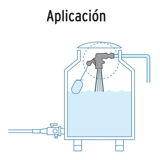 [T48082] Válvula de POM, 1/2' para flotador, Foset - Pag 718