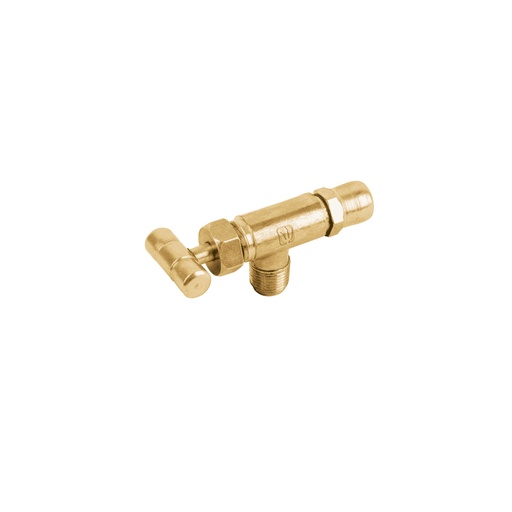 [T49976] Válvula horizontal de latón 1/8' para gas LP, con maneral - Pag 688